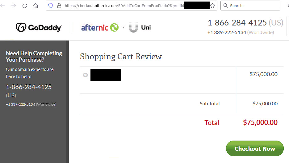 A disastrous mixup with GoDaddy and Afternic domain pricing!!! 3 A disastrous mixup with GoDaddy and Afternic domain pricing!!!