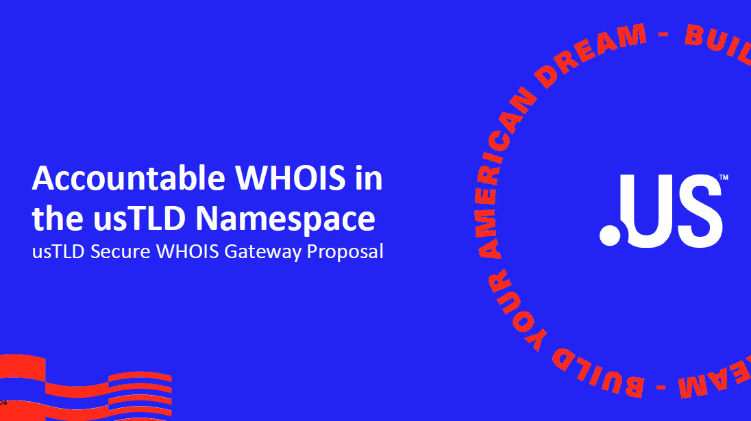 .US Town Hall and the Secure WHOIS Gateway Proposal 5 .US Town Hall and the Secure WHOIS Gateway Proposal