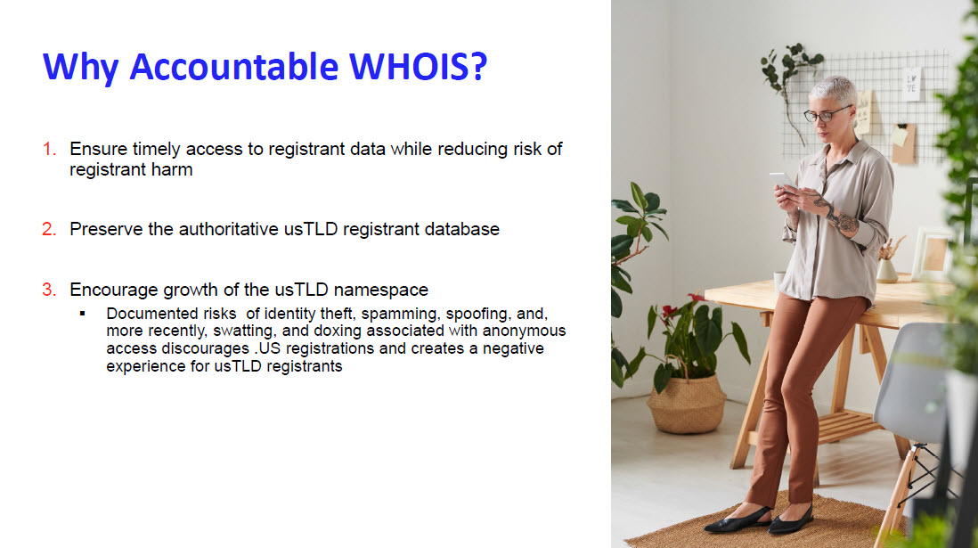 .US Town Hall and the Secure WHOIS Gateway Proposal 8 .US Town Hall and the Secure WHOIS Gateway Proposal