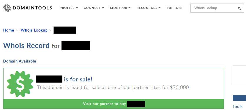The Afternic / GoDaddy / DomainTools domain name pricing problem is now fixed 2 The Afternic / GoDaddy / DomainTools domain name pricing problem is now fixed