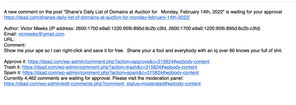 Shane’s Daily List of Domains at Auction for Wednesday, February 16th, 2022 2 Shane’s Daily List of Domains at Auction for Wednesday, February 16th, 2022