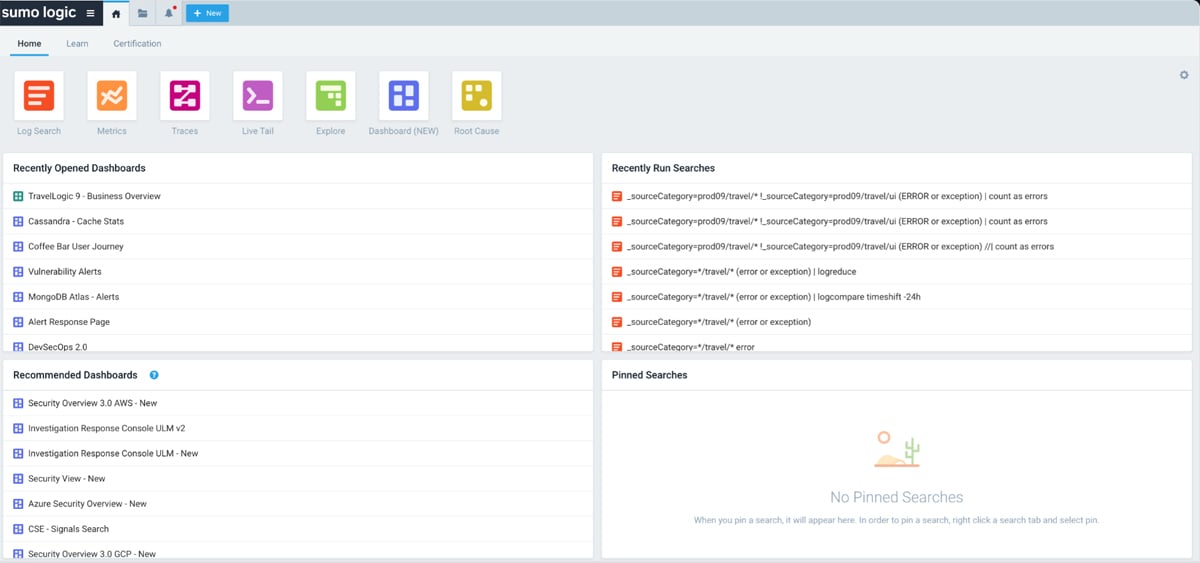6 Best Cloud Log Management Services Reviewed in 2026 3 Sumo Logic interface.